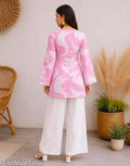 Gulabi amurt printed shaadi short kurti